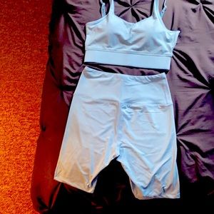 Baby blue activewear set